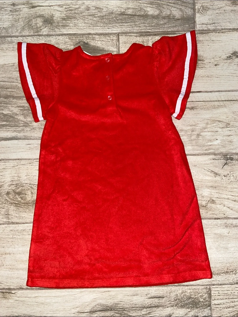 Janie and Jack Red Terry Cloth Flutter Sleeve Dress Swimsuit Cover Up Size 5 New